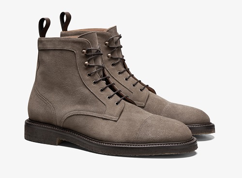 Suitsupply Cap Toe Suede Boots