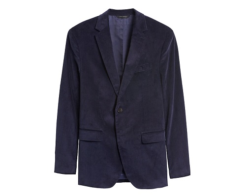 Slim Italian Corduroy Suit Jacket