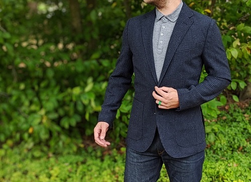 J.Crew Factory Slim-Fit Thompson Blazer in Houndstooth on Dappered.com