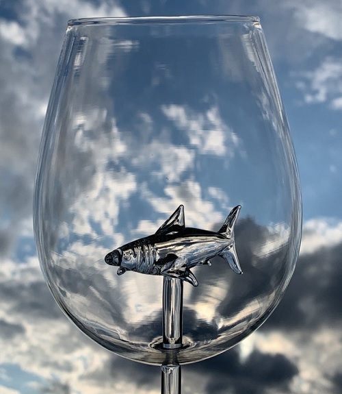 The Shark Wine Glass