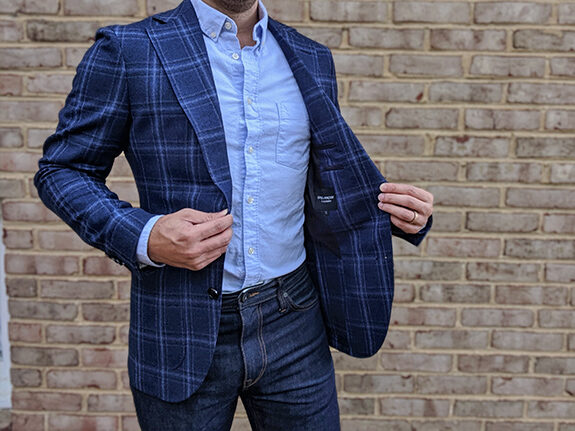 Spier and Mackay Zignone Blue Check Sportcoat on Dappered.com
