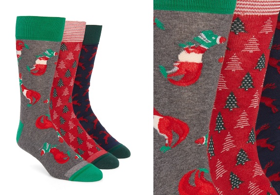 Nordstrom Holiday 3 Pack Socks