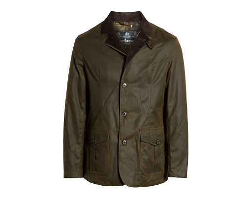 Barbour Lutz Water Resistant Waxed Cotton Jacket