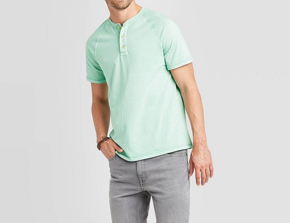 Target Goodfellow & Co Short Sleeve Henley Shirt