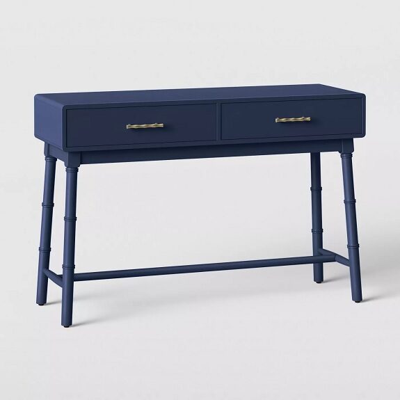 Oslari Painted Console Table Blue