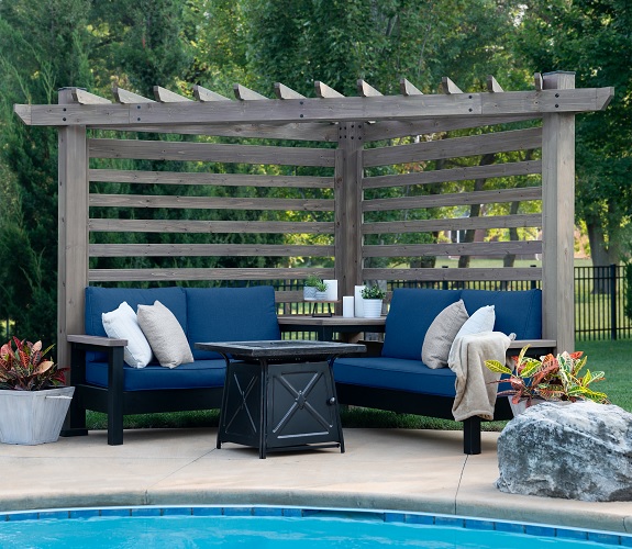 Backyard Discovery Pergola with Conversation Seating