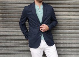 In Review: Target’s Lightweight Navy Seersucker & Tech Cotton Blazers