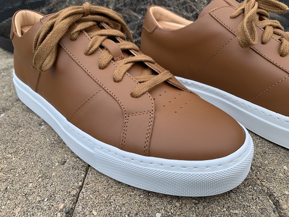 Greats Royale Men's Leather Sneakers in Cuoio