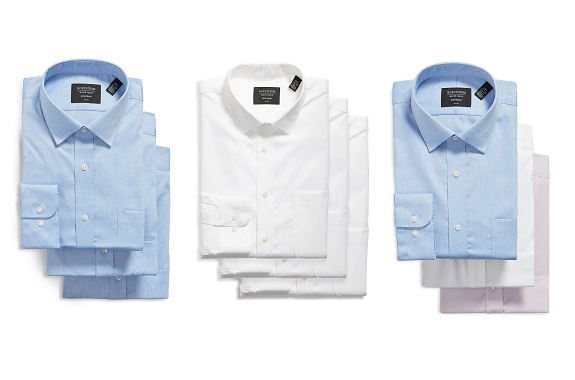 Nordstrom 3-Pack Trim Fit Non-Iron Dress Shirts