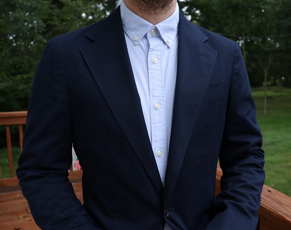 Contributor Ryan N in the Spier & Mackay Navy Stretch Cotton Sportcoat