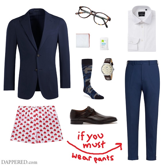 Men's suited outfit