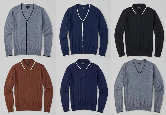 The Tie Bar Merino sweater collection