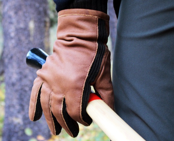 Banana Republic Nubuck Leather & Merino-Blend Gloves
