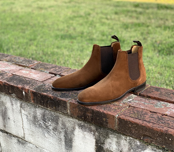 Charles Tyrwhitt Goodyear Welted Suede Chelsea Boot reviewed on Dappered.com
