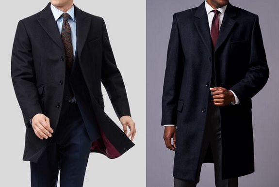 Charles Tyrwhitt Italian Wool Cashmere overcoats