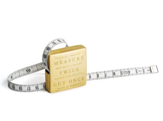 Best Made Co. Solid Brass Pocket Tape Measure