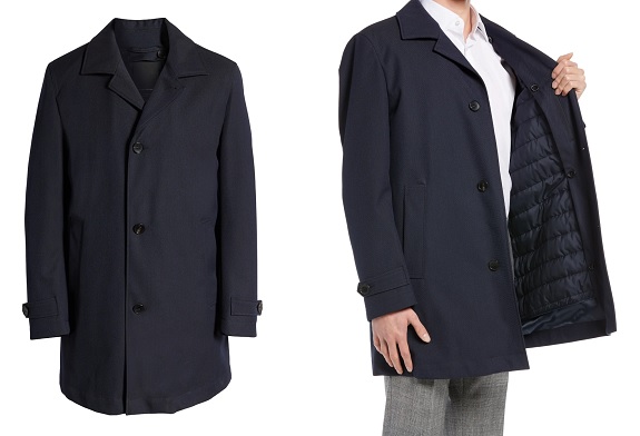 BOSS Nye Wool & Cashmere Overcoat
