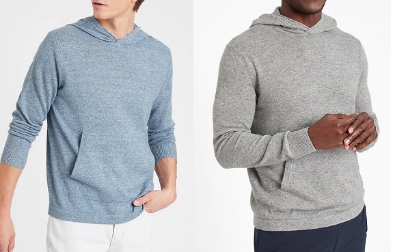 Linen-Wool-Cashmere Sweater Hoodie
