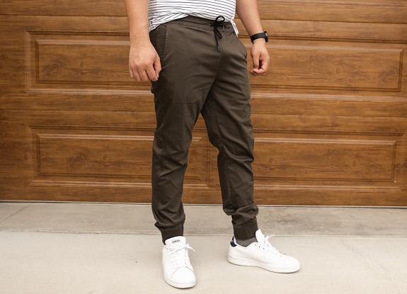 All Day Utilty Joggers in Olive Green