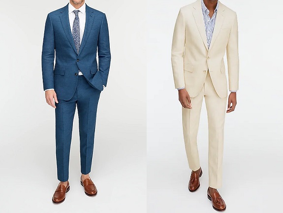 Ludlow Slim-fit stretch cotton-linen suit
