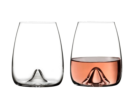 Waterford Elegance Set of 2 Fine Crystal Stemless Wine Glasses