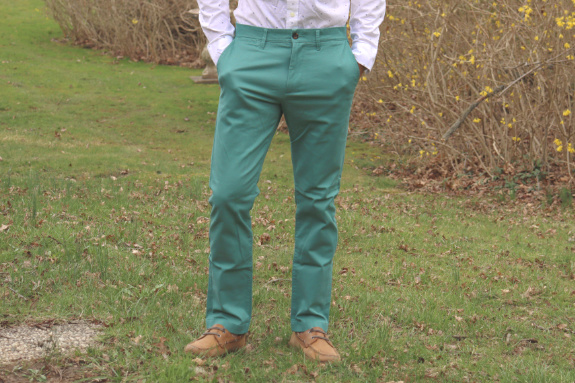 Goodfellow and Co. Slim-Fit Hennepin Chinos in "Dusky Green"