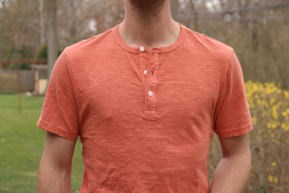 Goodfellow and Co. Standard Fit Short Sleeve Henley