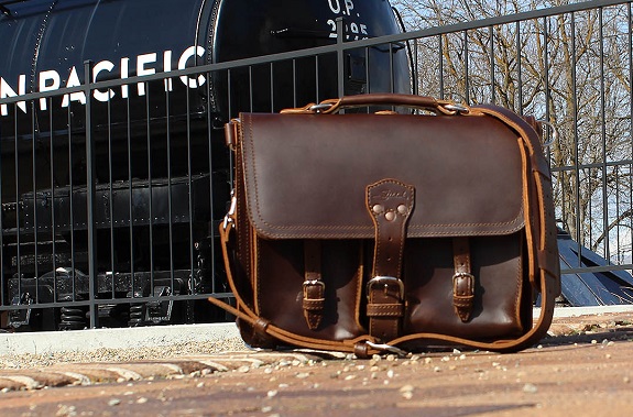 Saddleback Thin Front Pocket Leather Briefcase