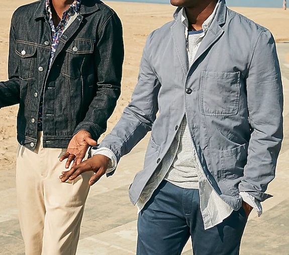 J. Crew Wallace & Barnes Slim-fit chore blazer in cotton-linen