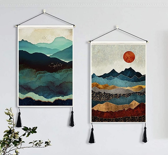 PROCIDA 2 Pack Mountain Tapestry Sunset