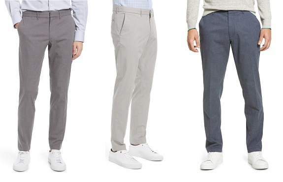 Nordstrom Flat Front Performance Chino Pants