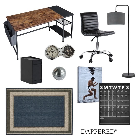 Dappered Space Grey Suit Styled Office
