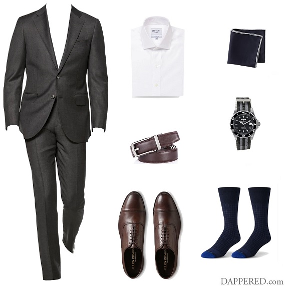 The Versatile Medium Gray Suit 3 Ways: #2 – Tieless