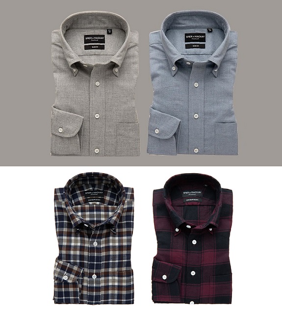 Spier and Mackay Brushed Cotton and Flannel Shirts