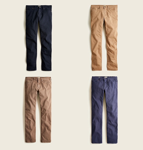 Garment-dyed five-pocket Pant