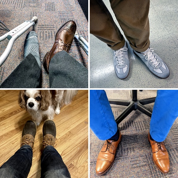 What shoes are you wearing today?