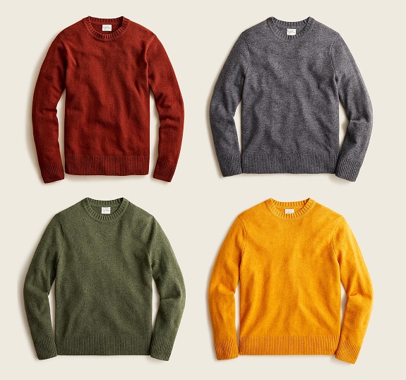 Rugged merino wool Crewneck Sweater