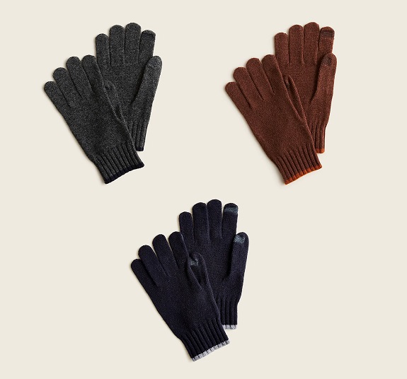 J. Crew Tipped Lambswool Gloves