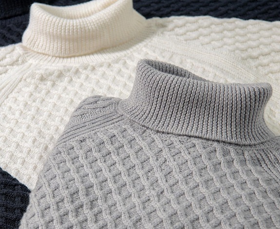 Spier & Mackay Lattice Knit Turtleneck Sweaters