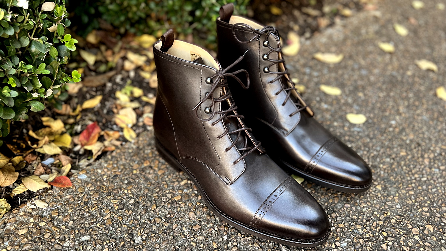 In Review: Suitsupply Brown Lace-Up Boots