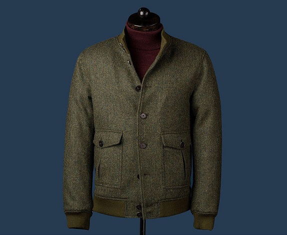 Spier & Mackay English Wool Tweed Flight Jacket