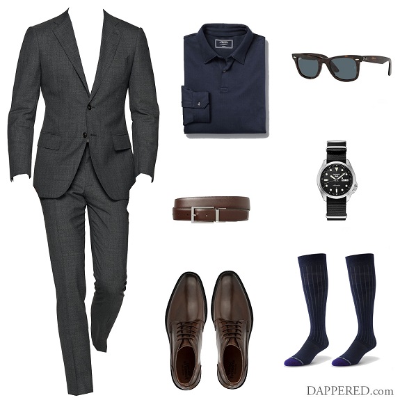 Style Scenario: Wearing a polo with a suit