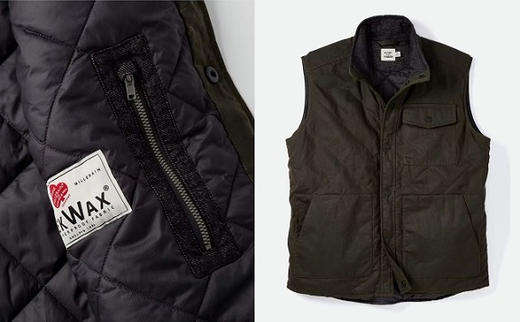 Flint and Tinder Quilted Waxed Vest