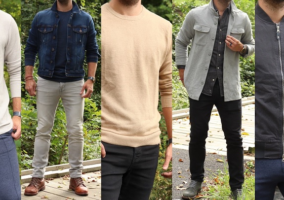 multiple men's outfits