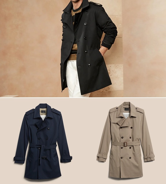 Classic Water Resistant Trench Coat