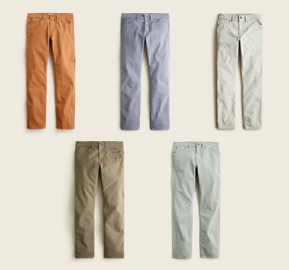 J. Crew 1040 Straight Fit Garment Dyed 5-Pocket Pants