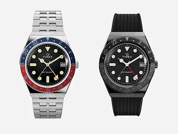 Stock Alert: The Q Timex GMT is back in stock.