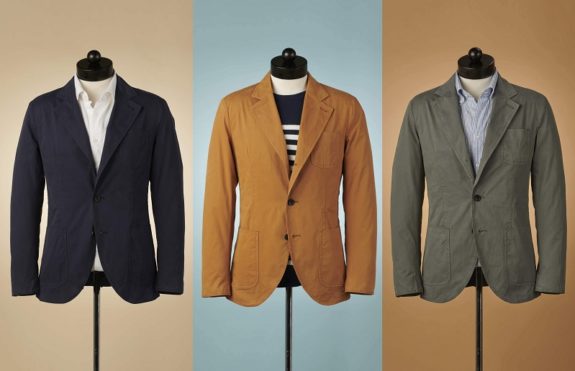 Spier & Mackay: New Unstructured Garment Dyed Cotton Sportcoats