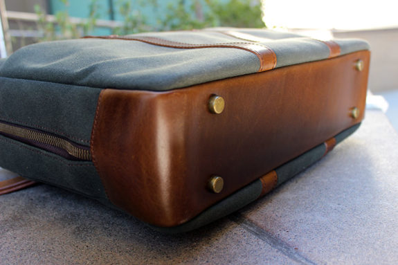 Satchel and Page Waxed Canvas Aviator Briefcase