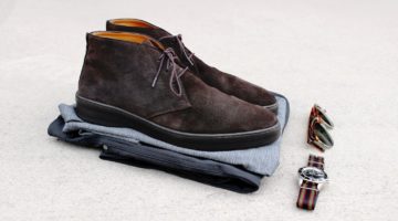 Chinos, Chukkas, Polo: All Grays (and some brown suede)